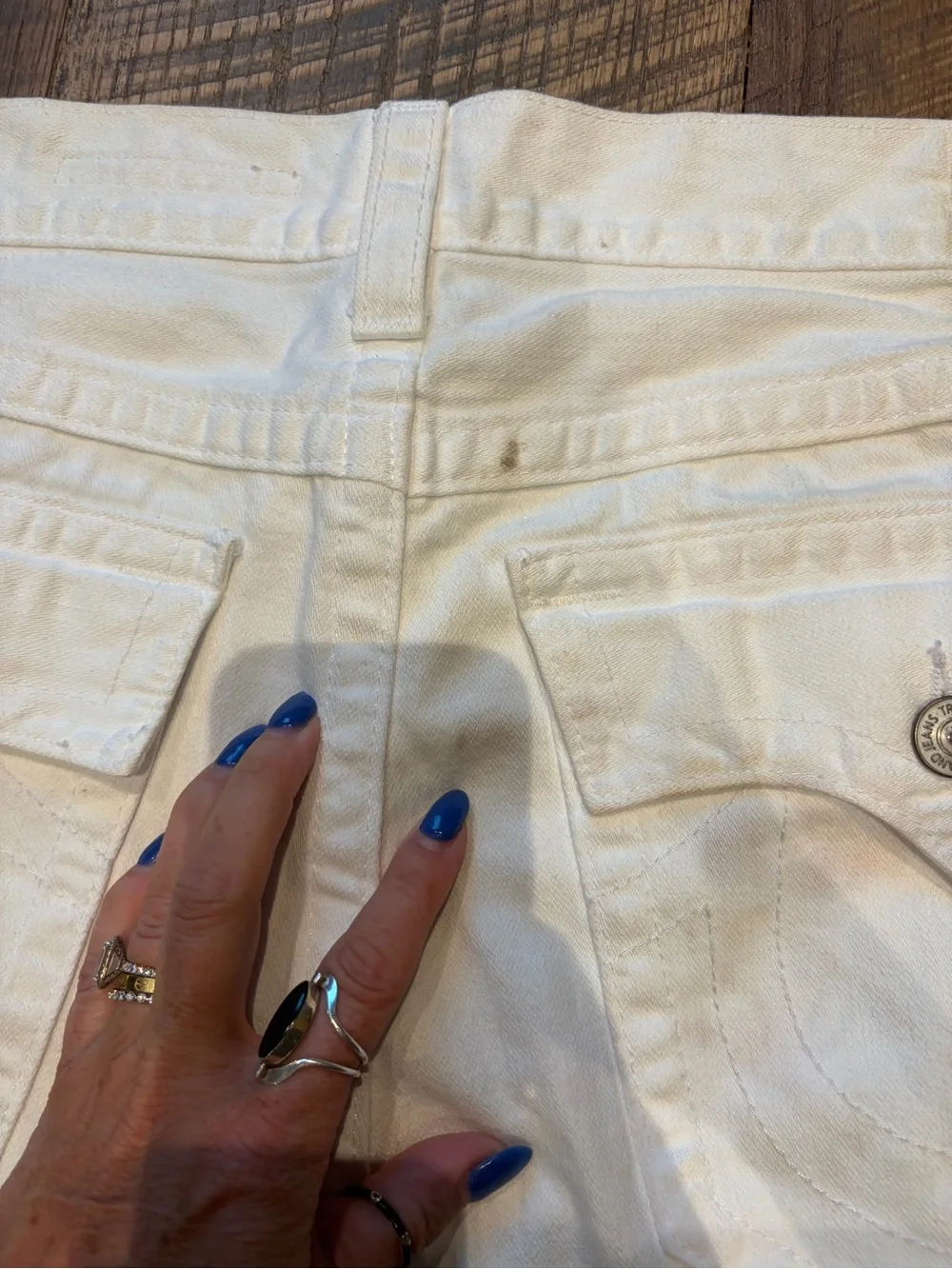 Vintage True Religion Ricky White Jeans Men’s 42x32 Made in USA Straight Leg